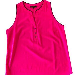 🔥 4 for $20 DEAL 🔥 Dalia Hot Pink Sleeveless Blouse Size M